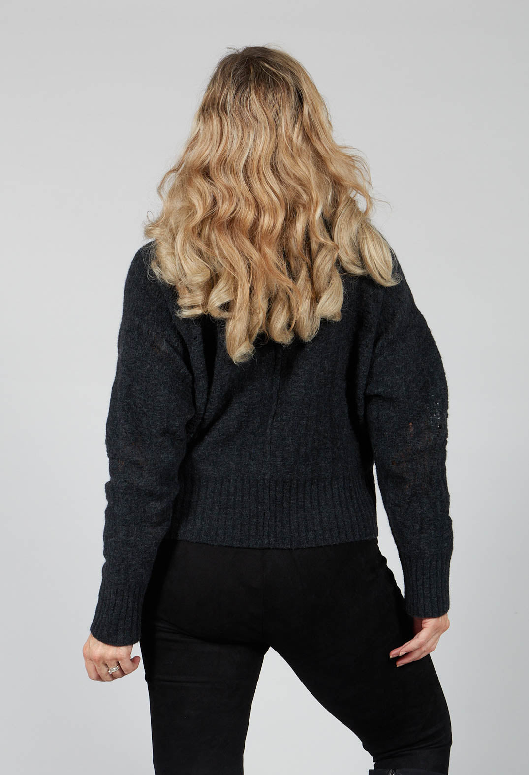 Distressed Top in Graphite