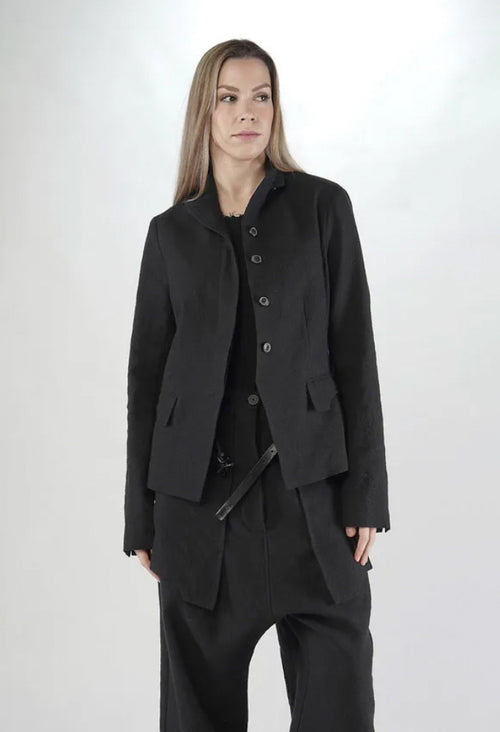 PRE-ORDER - Button Through Blazer in Swamp Mel (Pictured in Black) - 1191110