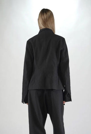PRE-ORDER - Button Through Blazer in Swamp Mel (Pictured in Black) - 1191110