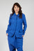 Tailored Layered Hem Jacket in Royal