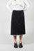 Contrast Raw Hem Skirt Trousers in Black / White