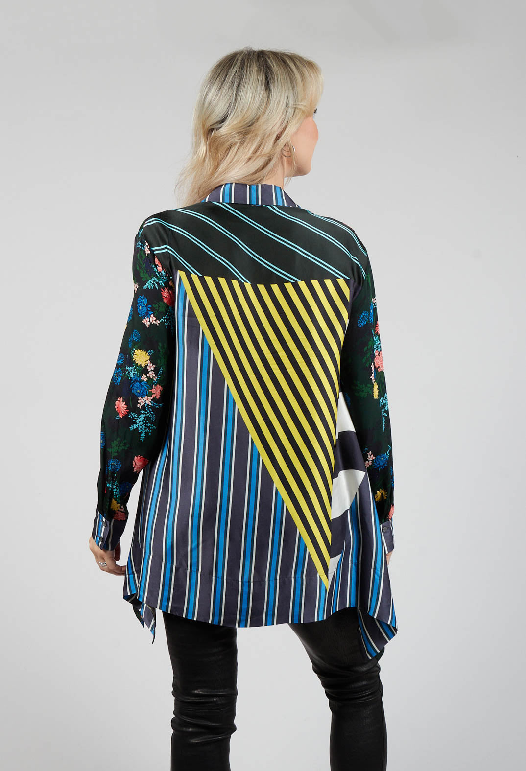 Printed Silk Shirt in Green