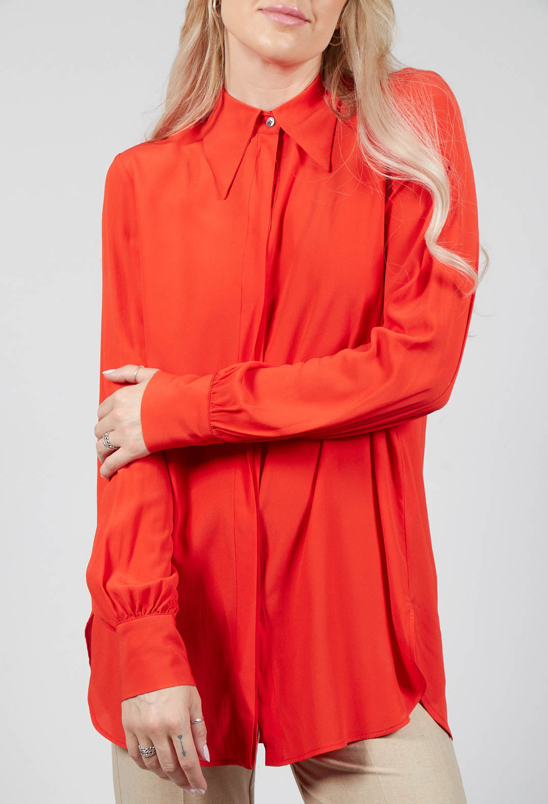 Tailored Shirt in Orange