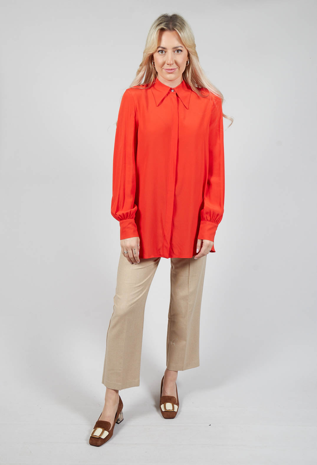 Tailored Shirt in Orange