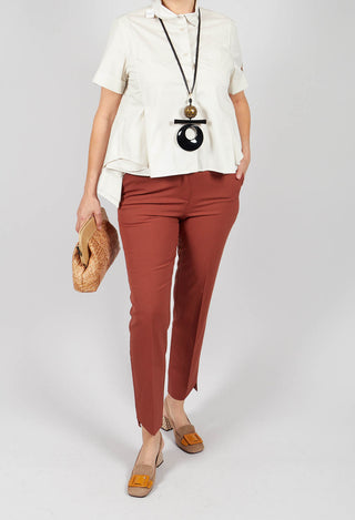 Cigarette Trousers in Rust