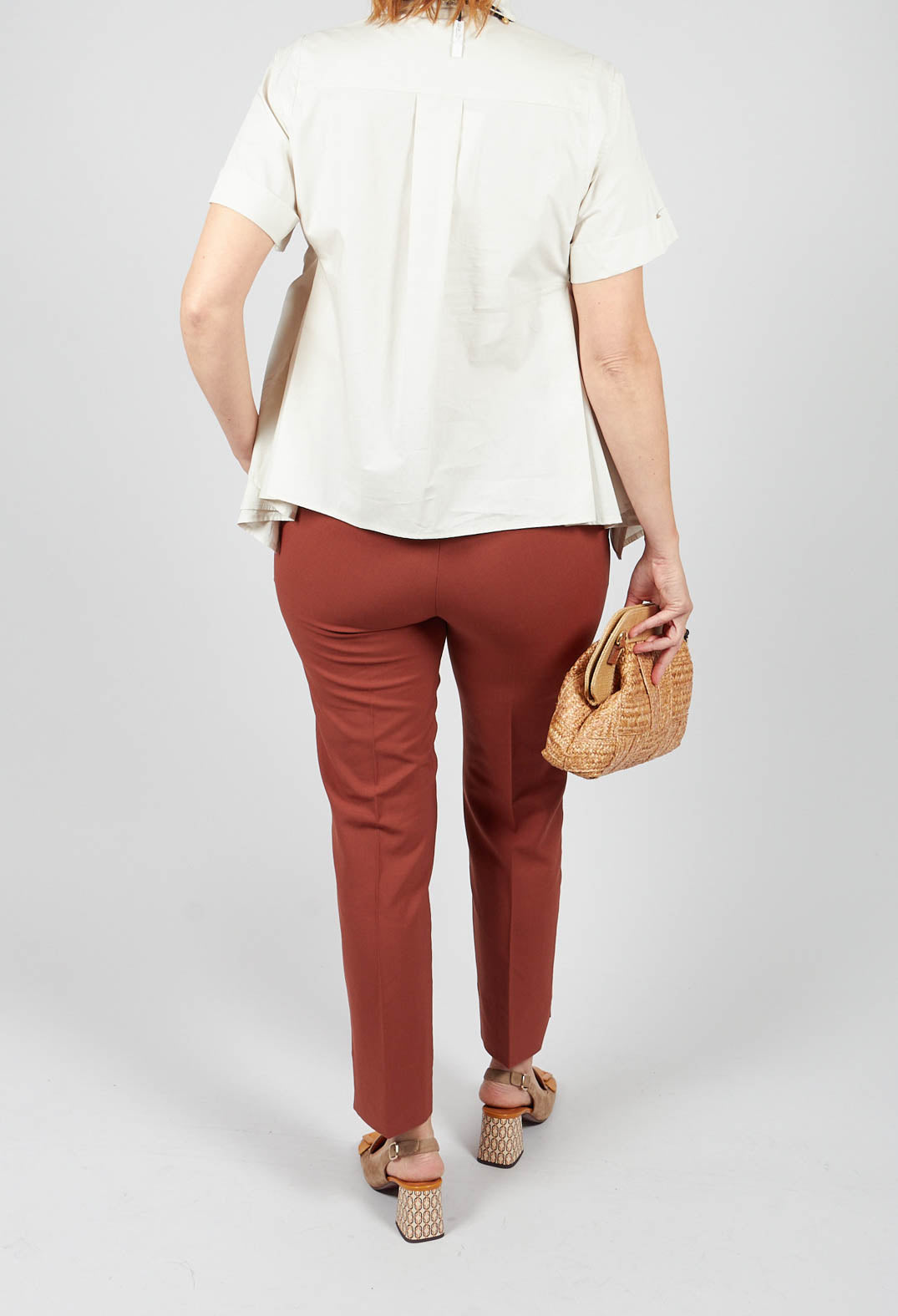 Cigarette Trousers in Rust