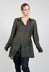 Sheer Shirt in Moss Green