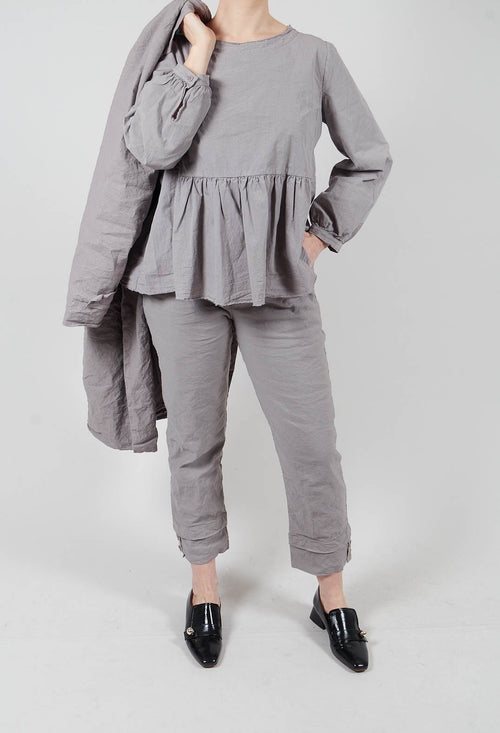 Straight Leg Trousers inTaupe