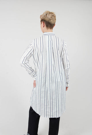 Longline Dress in Abisso Stripe