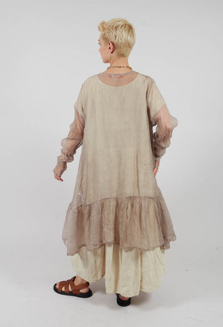 Sheer Longline Peplum Jacket in Wurde