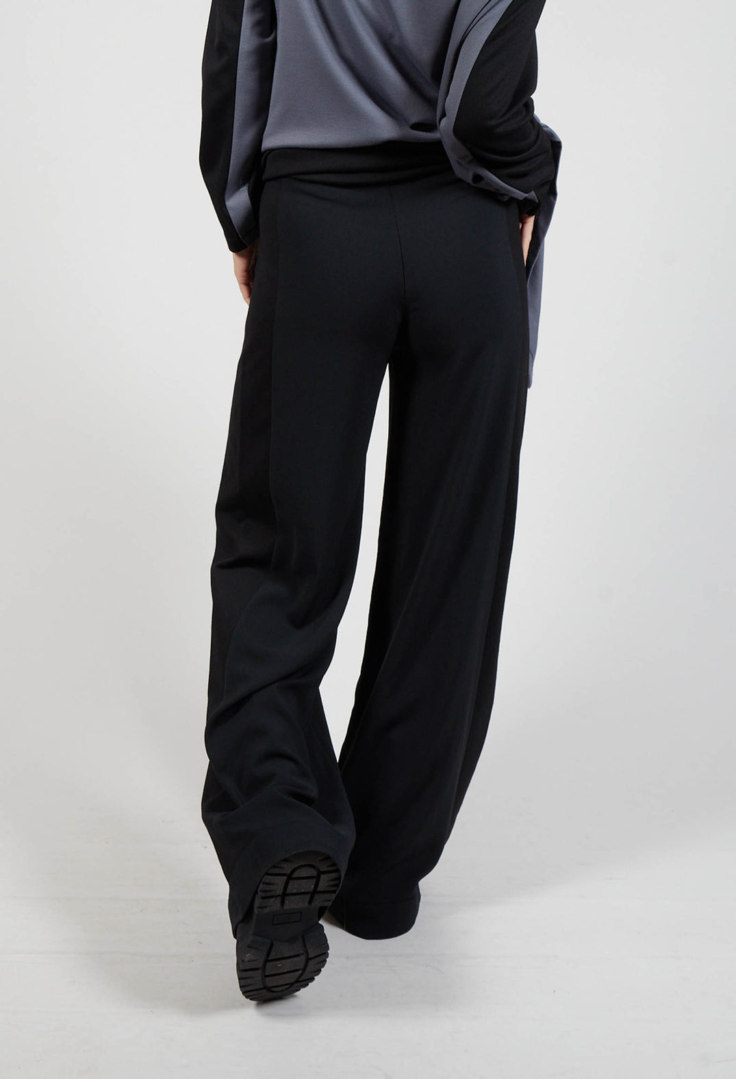 Wide Leg Trousers in Black