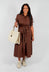 Shirt Dress in Brown