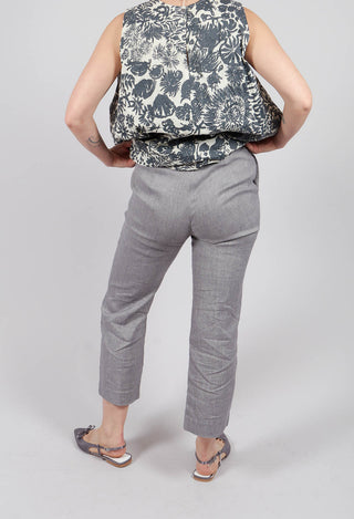 Diagonal Trousers in Medium Grey