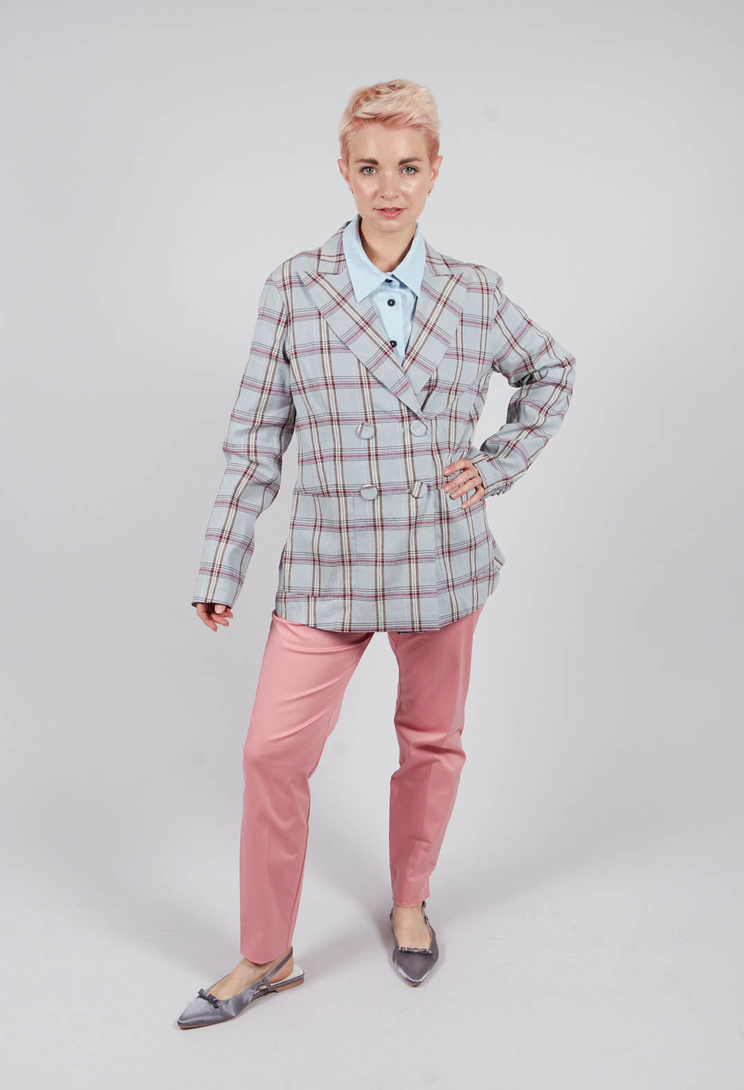 Bright Trousers in Brick Dust