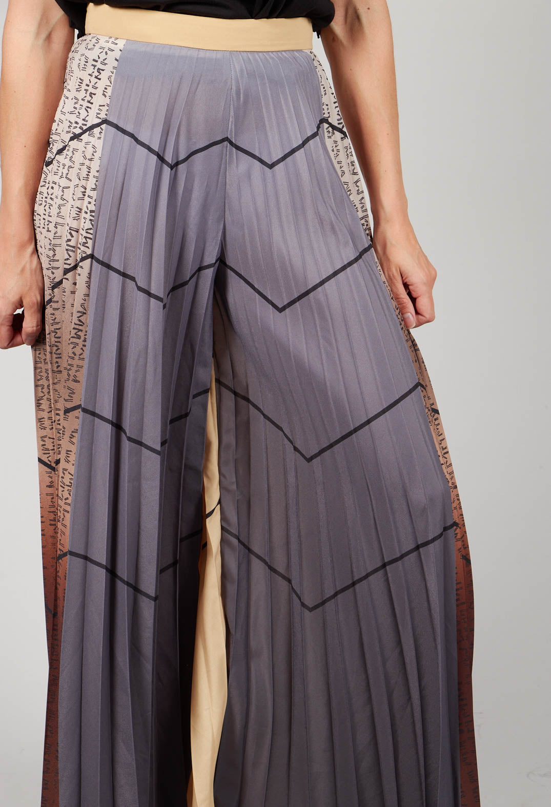 Pleated Trousers in Multicolor