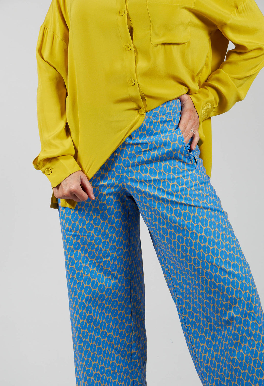 Straight Leg Trousers in Sapphire