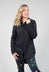 Long Sleeved Shirt with Subtle Print in Black