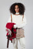 Sleeveless Knitted Tie Back Top in Cream