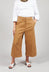 Cropped Wide Leg Trousers in Bobtail Bronzo