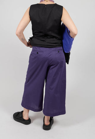 Wide Leg Culottes in Nebelung Purple