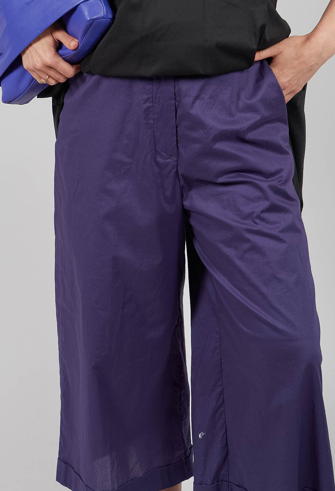 Wide Leg Culottes in Nebelung Purple