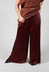 Wide Leg Trousers in Chocolate