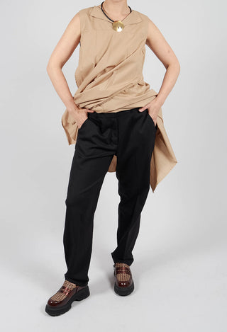 Tailored Trousers in Granato Black