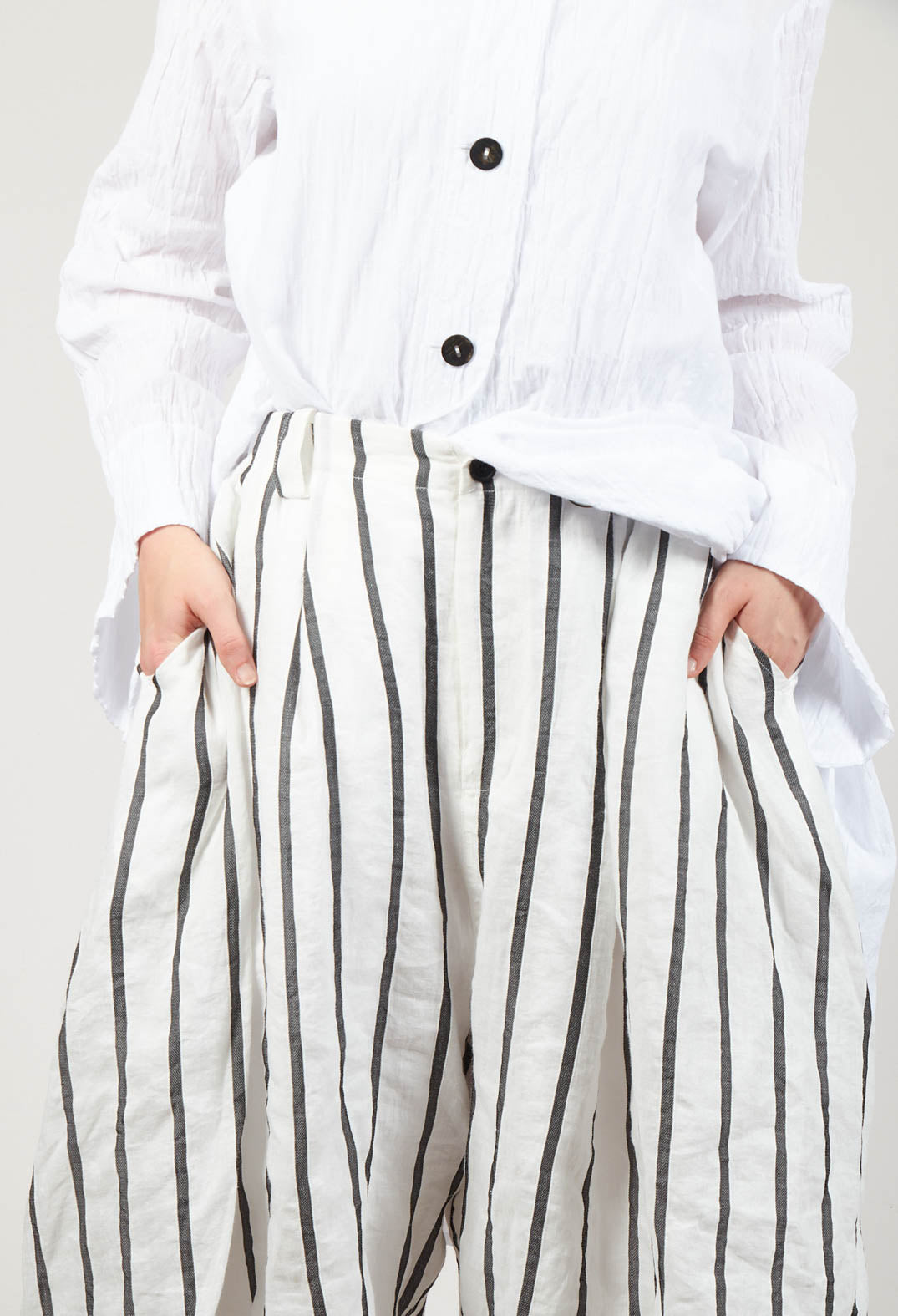 Wide Leg Culottes in White