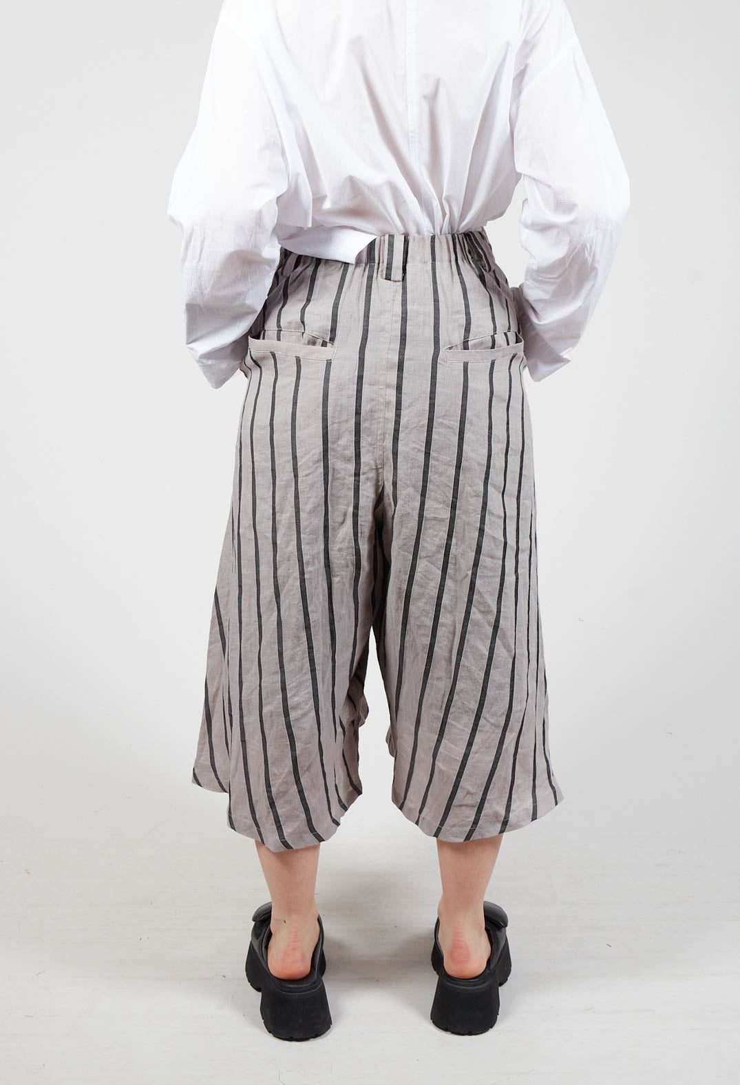 Wide Leg Culottes in Grey