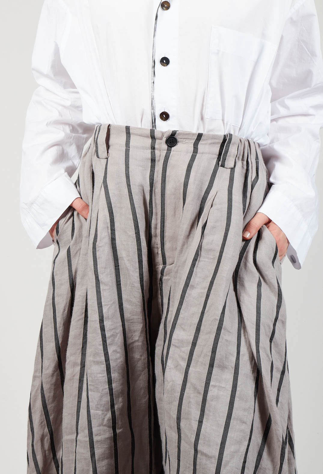 Wide Leg Culottes in Grey