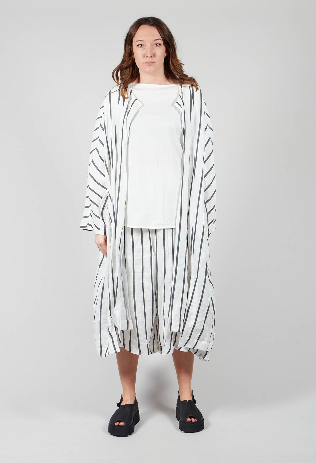 Wide Leg Culottes in White