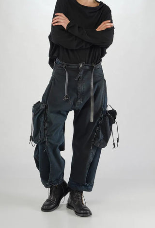 PRE-ORDER - Relaxed Fit Jeans with Pockets in Crab Dark (Pictured in Lagoon Dark) - 2060114