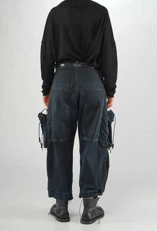 PRE-ORDER - Relaxed Fit Jeans with Pockets in Lagoon Dark - 2060114