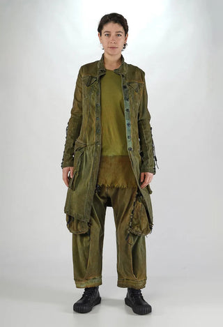 PRE-ORDER - Button Through Coat in Crab Light (Pictured in Lagoon Light) - 2061208
