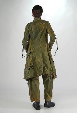 PRE-ORDER - Button Through Coat in Crab Light (Pictured in Lagoon Light) - 2061208