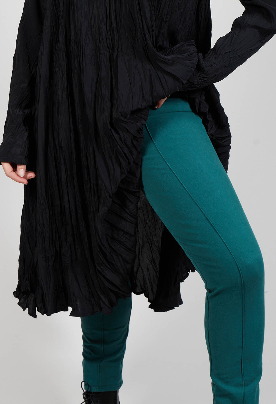 Paderbote Skinny Leg Trousers in Fidel Green