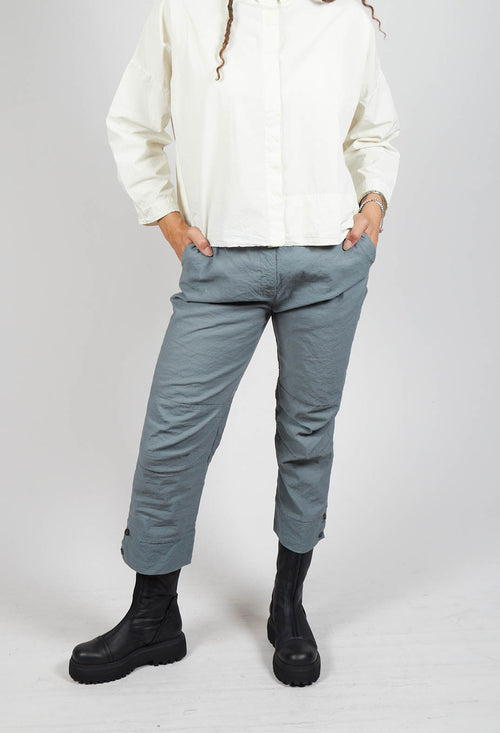 Cotton Trousers in Ferro