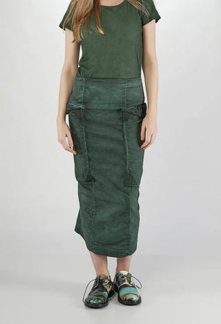 PRE-ORDER - Pencil Skirt with Large Pockets in Crab Cloud (Pictured in Pine Cloud) - 2240308