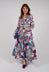 Dress in Red Tropical Flowers