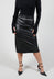 Faux Leather Skirt in Black