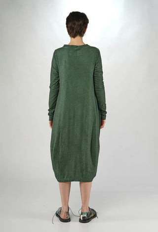 PRE-ORDER - Jersey Dress with Drawstring Neckline in Crab Cloud (Pictured in Pine Cloud) - 2560912