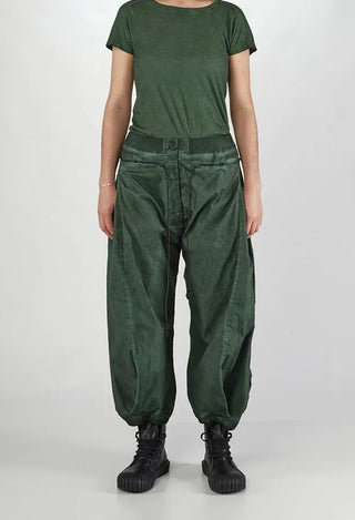 PRE-ORDER - Pleat Hem Trousers in Crab Cloud (Pictured in Pine Cloud) - 2600105