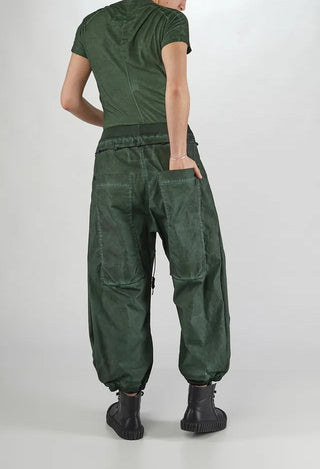 PRE-ORDER - Pleat Hem Trousers in Crab Cloud (Pictured in Pine Cloud) - 2600105