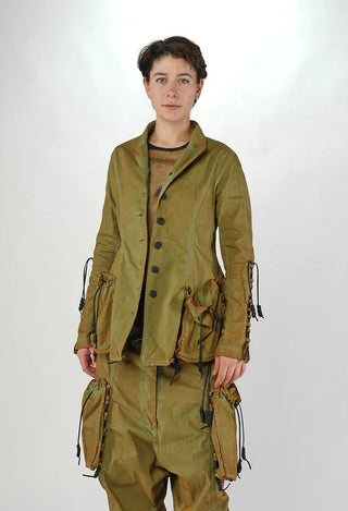 PRE-ORDER - Button Through Jacket with Feature Pockets in Flamingo Cloud (Pictured in Lagoon Cloud) - 2601113