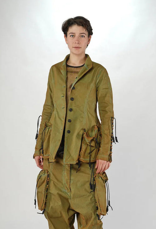 PRE-ORDER - Button Through Jacket with Feature Pockets in Flamingo Cloud (Pictured in Lagoon Cloud) - 2601113