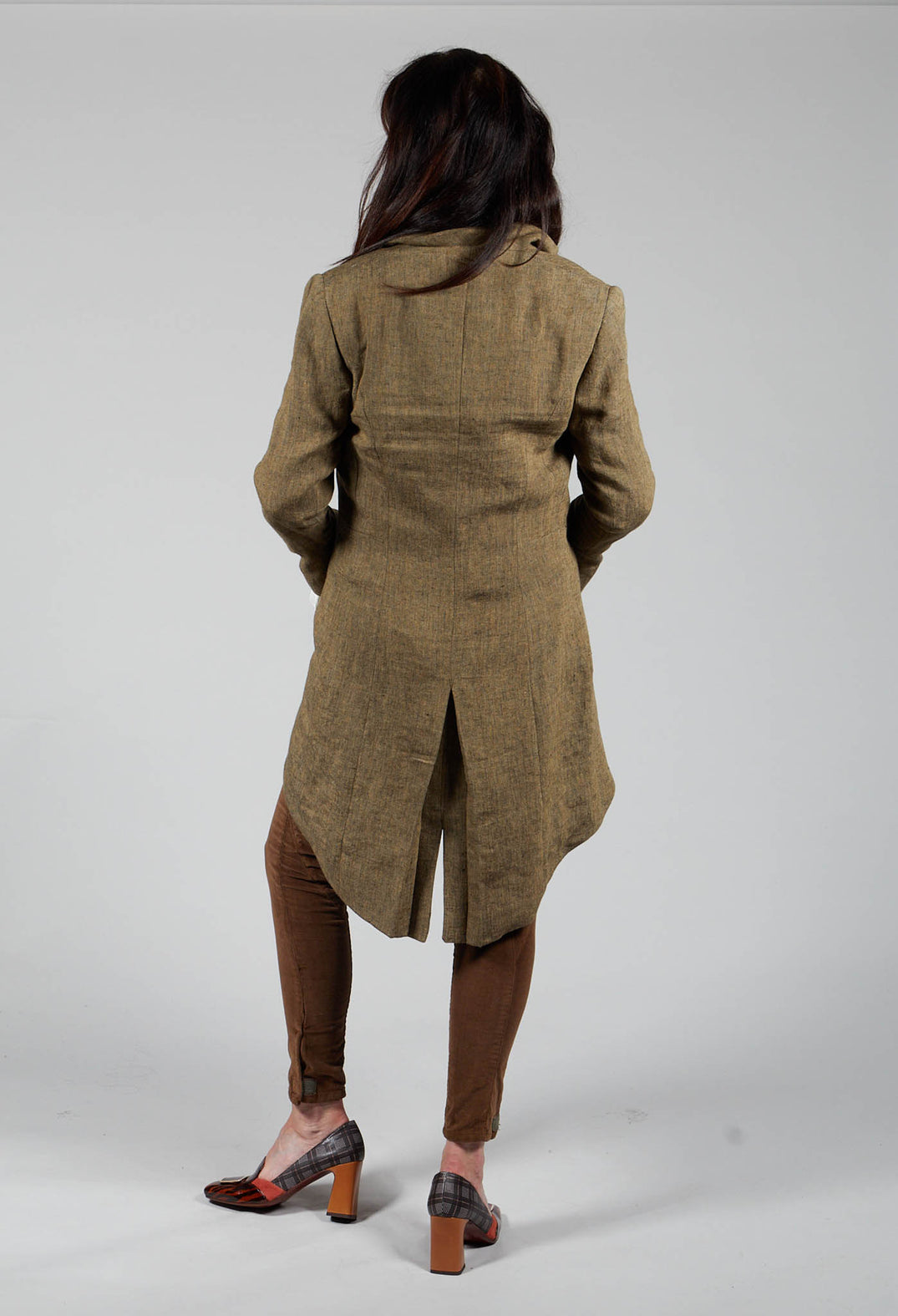 Corduroy Straight Leg Trousers in Carmel