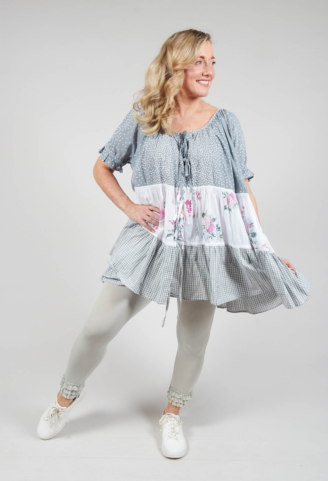 Pippo Cropped Leggings in Mastic Green