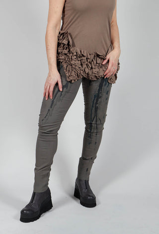 Slim Fit Trousers in Kobalt Paint