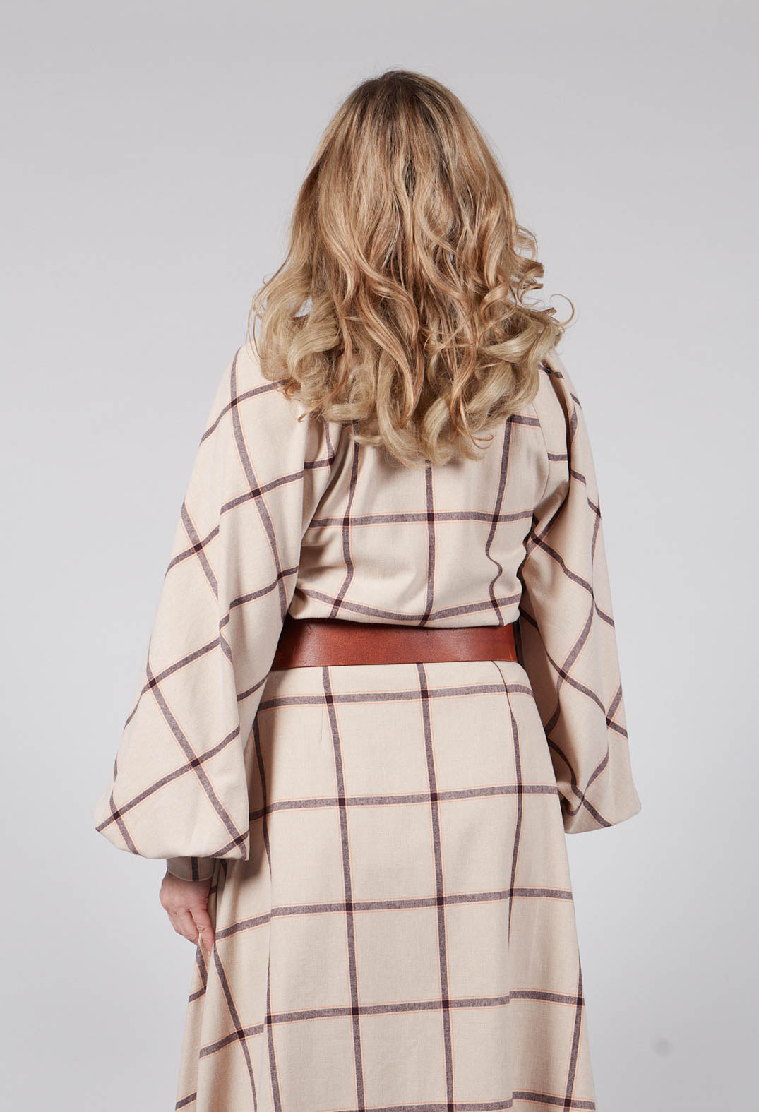 Macro Check Graphic Shirt in Beige Check