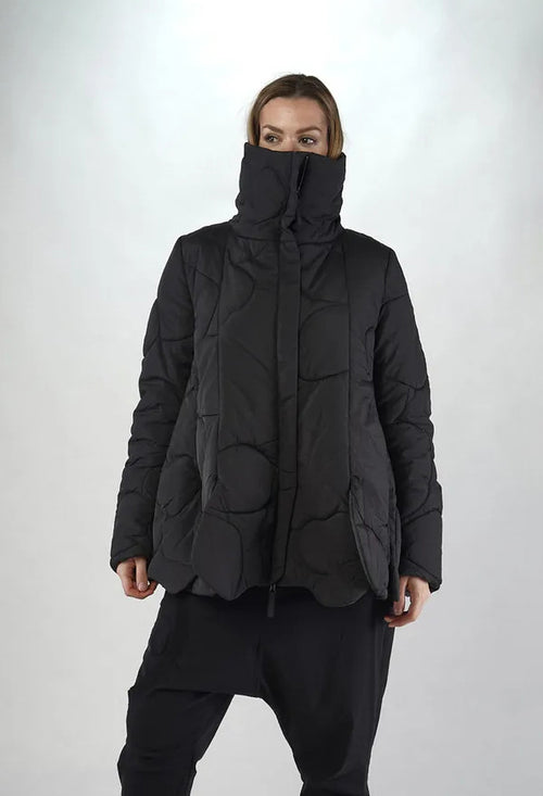 PRE-ORDER - Quilted Tulip Jacket in Rosey (Pictured in Black) - 3191104